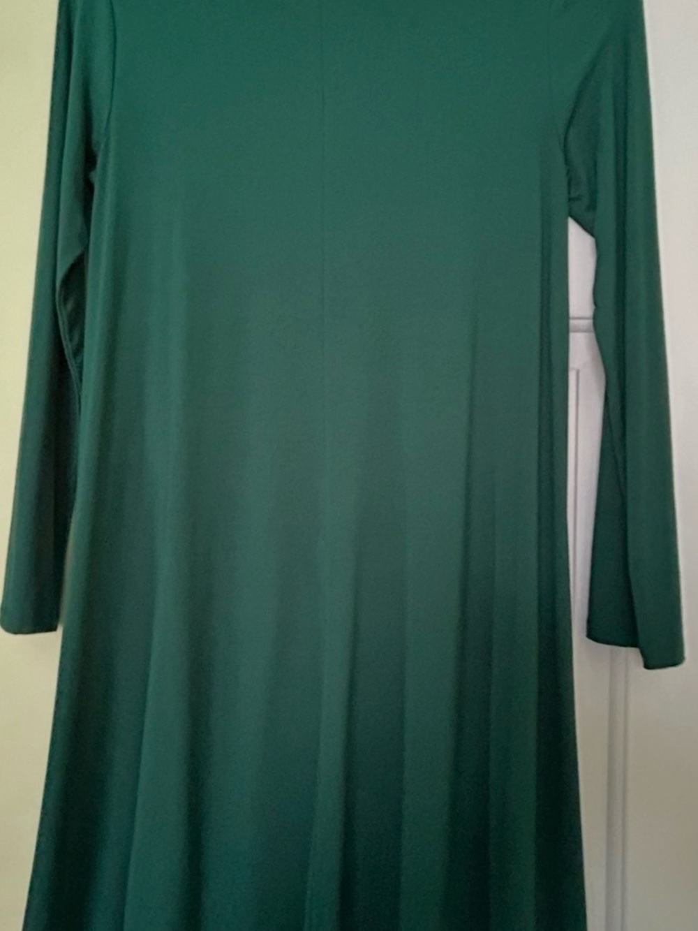 Old Navy Deep Green Long Sleeve Swing Dress